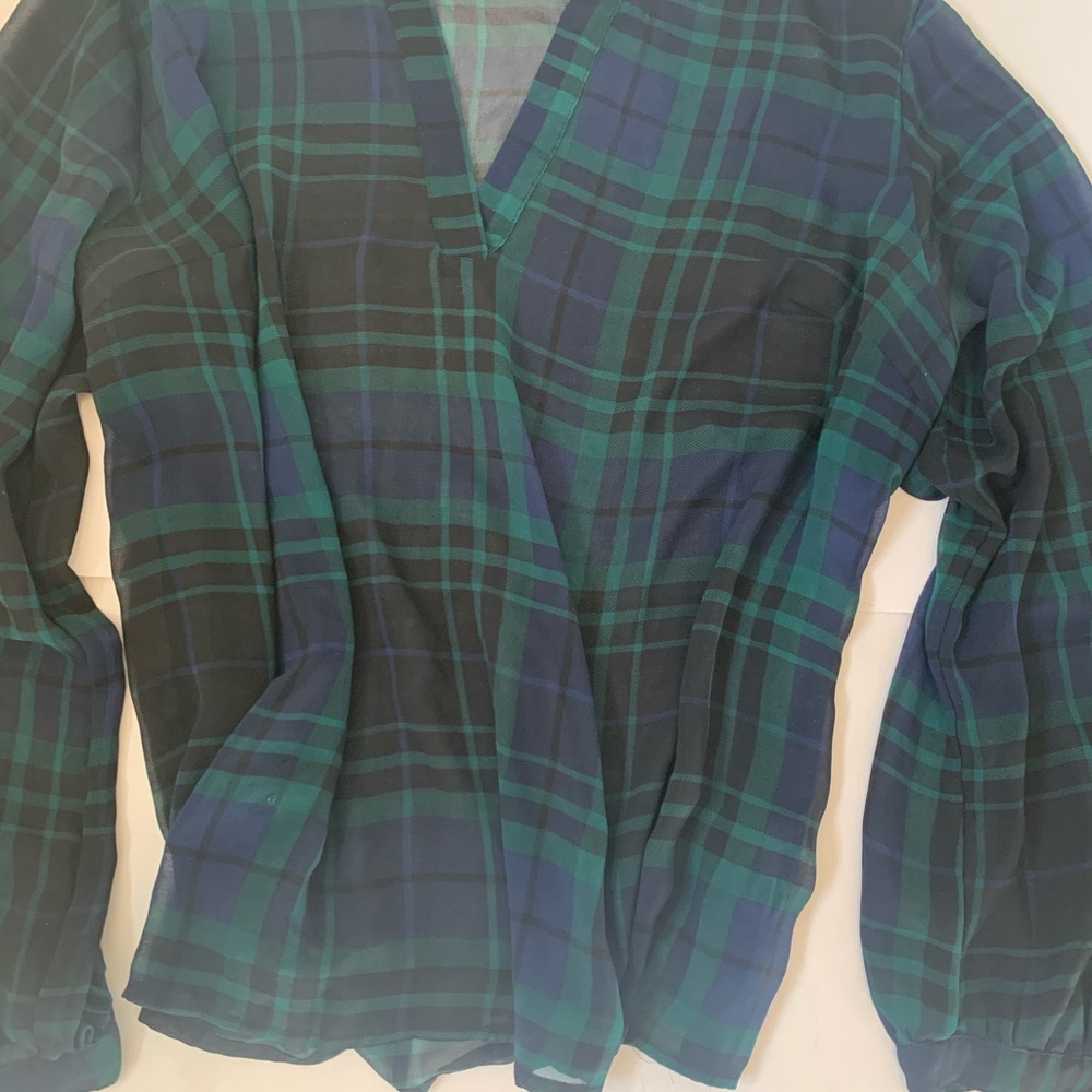 A New Day Plaid Blouse - Picture 2 of 3